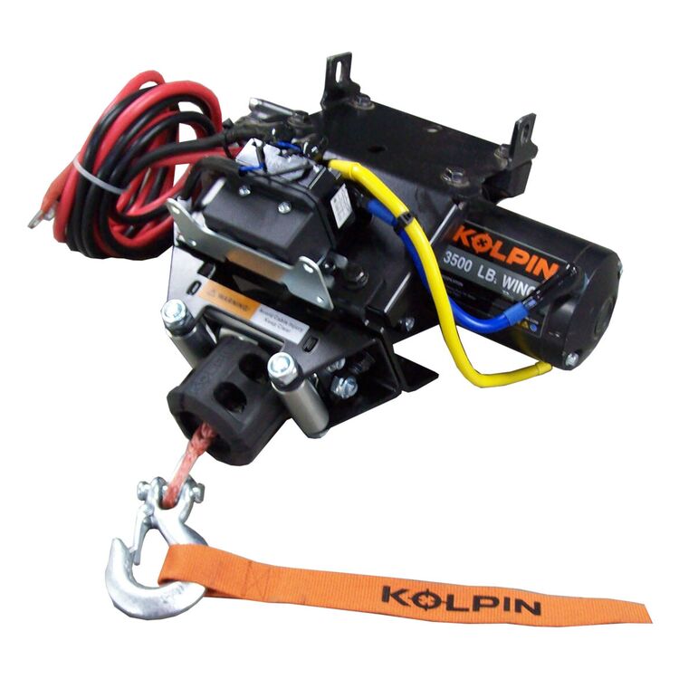 Kolpin Outdoors Quick Mount Synthetic Cable Winch 3500lb Honda