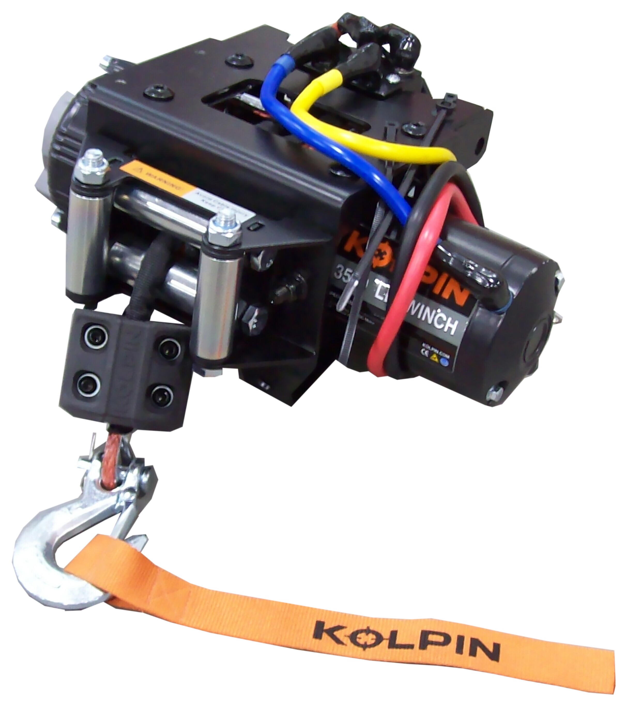 Kolpin Outdoors Quick Mount Synthetic Cable Winch 3500lb Polaris