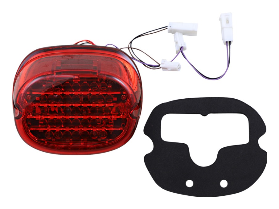 Smoke LED Tail Light Brake Turn Signal For Harley Touring Road King Dyna FXR – 4 Inch