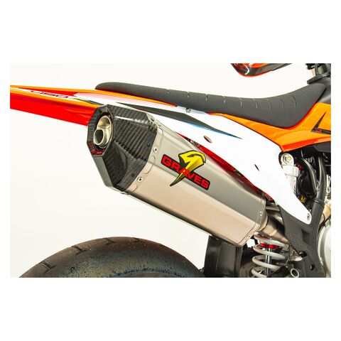 Graves Titanium Slip-On Exhaust KTM / Husqvarna / Gas Gas 350cc-450cc 2018-2023
