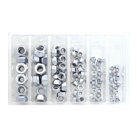 Bolt Hardware Nylon Lock Nut Assortment Pack