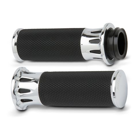 Arlen Ness Fusion Deep Cut Grips For Harley With Dual Cable Throttle
