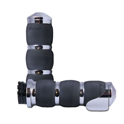 Avon Air Cushion Smooth Grips With Boss Throttle Assist For Harley With Dual Cable Throttle