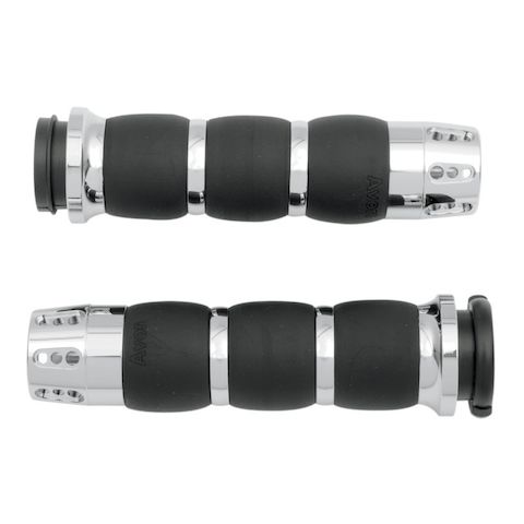 Avon Velvet Air Cushion Gatlin Grips For Harley With Dual Cable Throttle