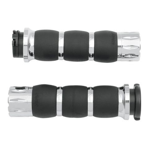 Avon Velvet Air Cushion Rival Grips For Harley With Dual Cable Throttle