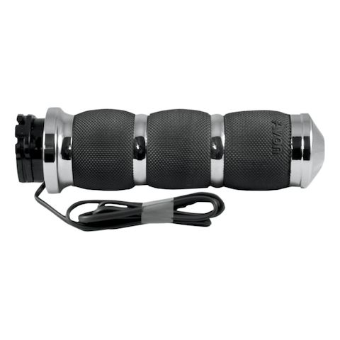 Avon Air Cushion Heated Grips For Harley With Dual Cable Throttle
