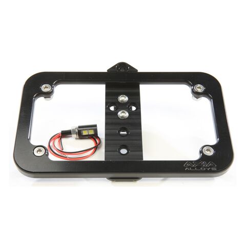 Axia Alloys Cage Mount Lighted License Plate Frame