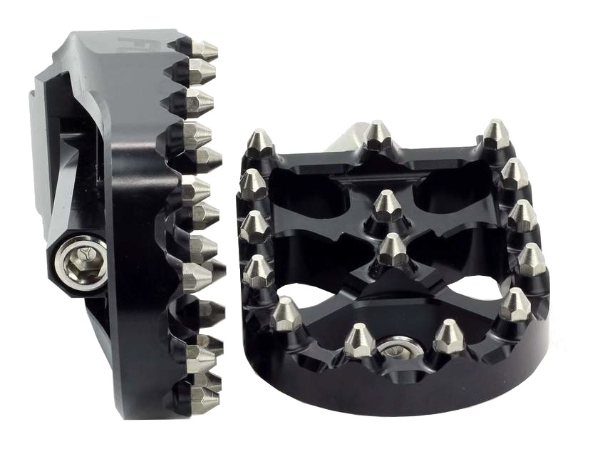 Flo Motorsports MX Style Foot Pegs For Harley Cycle Gear