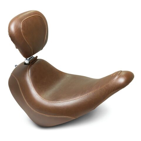 Mustang Wide Tripper Smooth Solo Seat For Harley Softail FXLR / FLSB 2018-2026