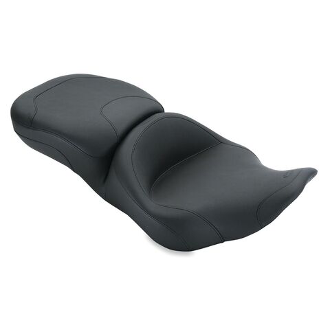 Mustang Super Touring Smooth Seat For Harley Road King / Street Glide 1997-2007