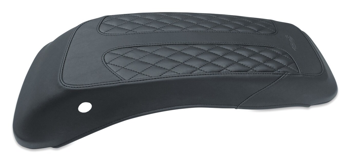 Mustang Signature Series Saddlebag Lid Covers by Dave Perewitz for Harley Touring 2014-2025