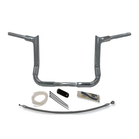 Fat Baggers Inc. 1 1/4" Pointed Top EZ Install Handlebar Kit For Harley Touring 2008-2013