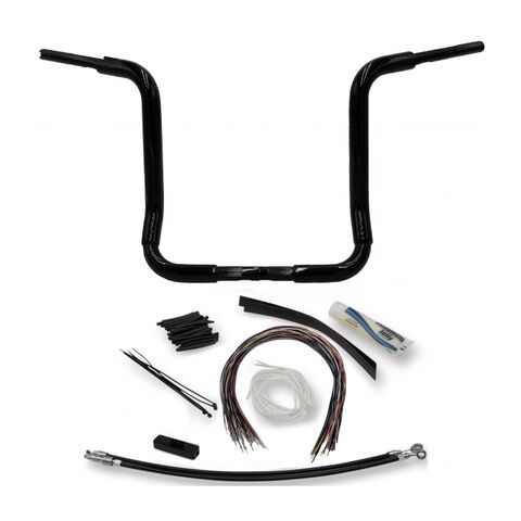 Fat Baggers Inc. 1 1/4" Round Top EZ Install Handlebar Kit For Harley Touring 2014-2023