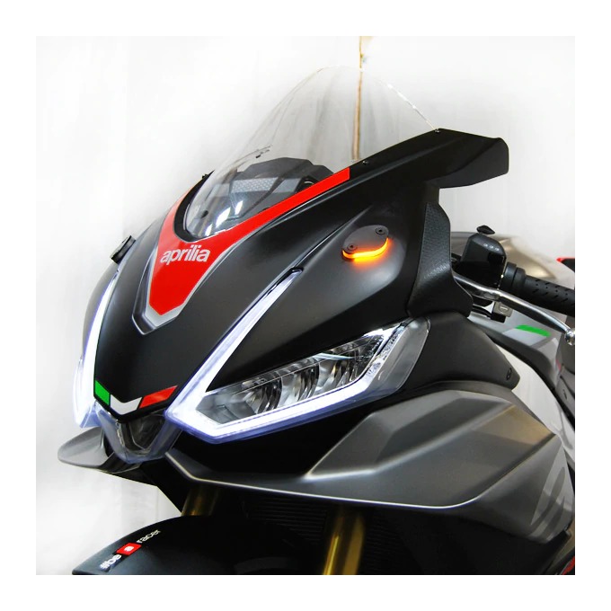 New Rage Cycles Mirror Block Off LED Turn Signals Aprilia RSV4