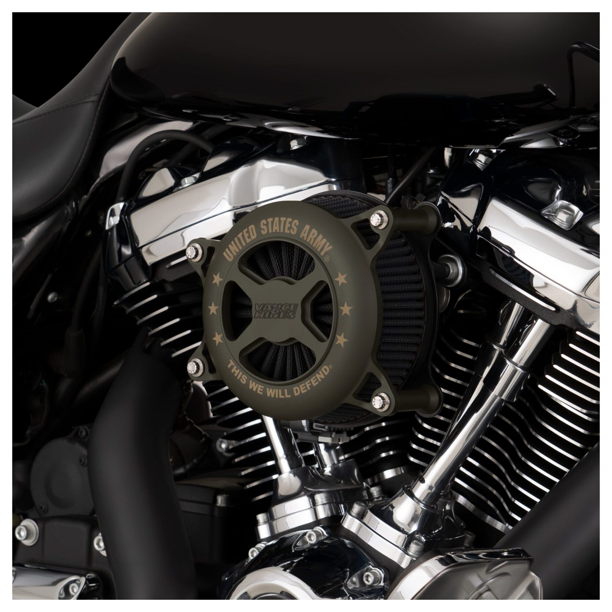 Vance & Hines Military Power Series VO2 Air Cleaner Kit For Harley