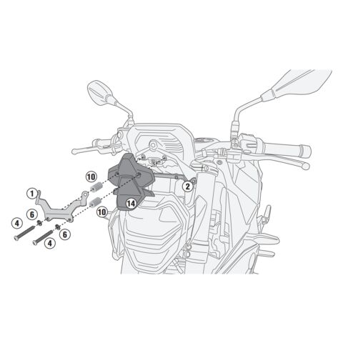 Givi A5139A Windscreen Fit Kit BMW F900R 2021-2024
