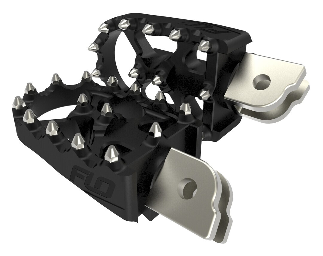 Flo Motorsports MX Style Driver Foot Pegs For Harley Softail 2018-2026
