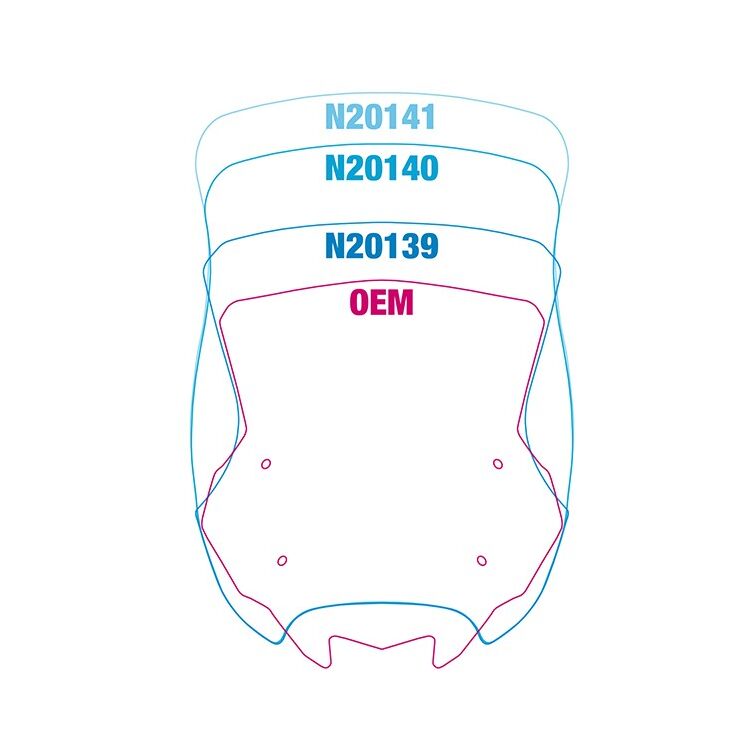 National Cycle VStream Tall Touring Windscreen Kawasaki KLR650 / Adventure / Traveler 2022-2026