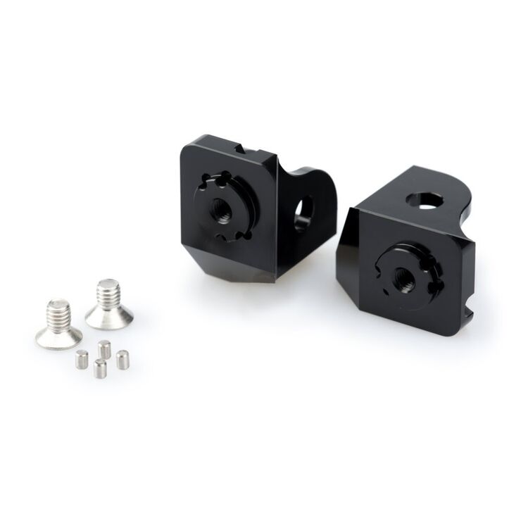 Puig Adjustable Rider Footpeg Mounts BMW F850GS / R1200GS / R1250GS 2013-2020 Black [Open Box]