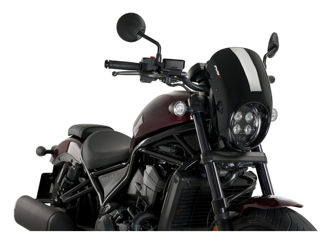 いーちゃん　Honda レブル1100 puigカウル Puig Anarchy Semifaring Honda Rebel 1100 / SCL500 2021-2026