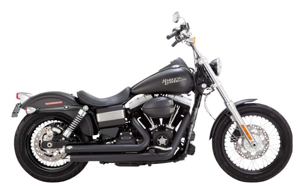 Vance & Hines PCX Big Shots Staggered Exhaust For Harley Dyna 2006-2017