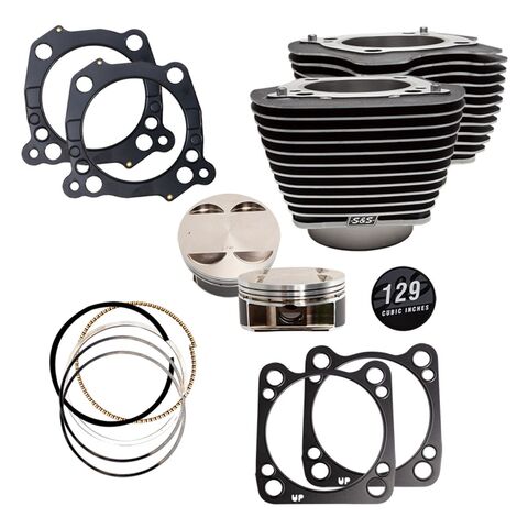S&S Cycle 129" Big Bore Kit For Harley 107" Milwaukee Eight 2017-2026