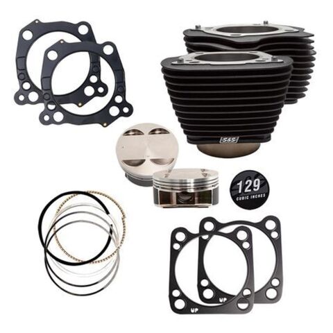 S&S Cycle 129" Big Bore Kit For Harley 107" Milwaukee Eight 2017-2026