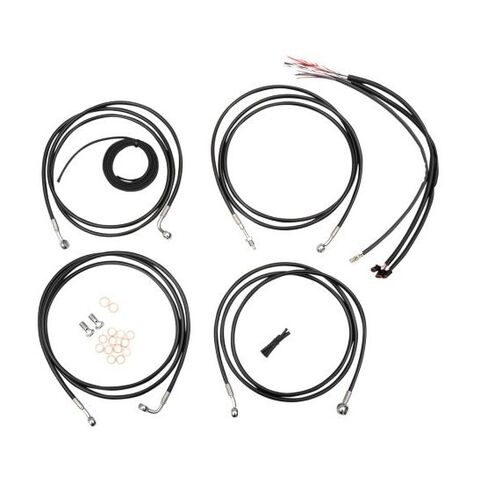 LA Choppers Plug and Play Handlebar Cable Brake Line And Wire Kit For Road Glide / Road King w/ ABS 2021-2025