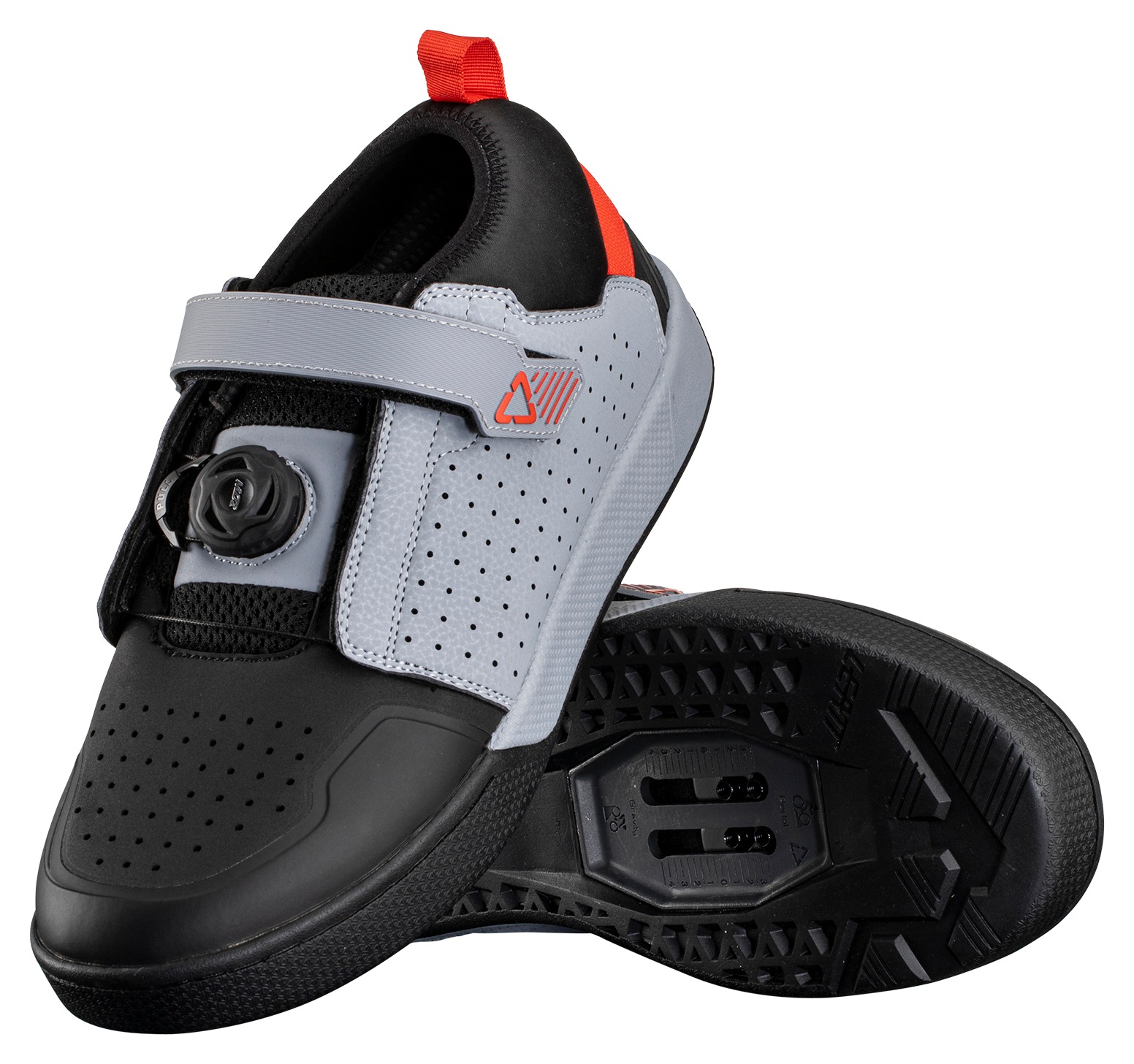 ウェア Size 27cm Leatt 4.0 Clip (SPD) Shoe Leatt 4.0 Men MTB Shoes, Black, Size 9, ClipGrip SPD, All