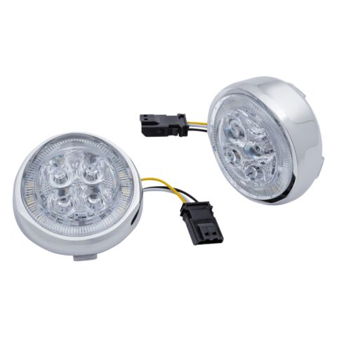 Ciro LED Fang Front Turn Signals For Harley CVO 2016-2022