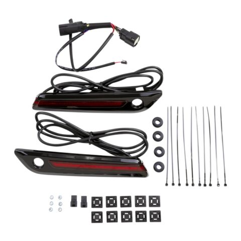 Ciro LED Saddlebag Hinge Covers for Harley Touring 2014-2025