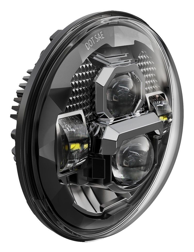 PathfinderLED Rugged Ultra View 7" LED Halo Headlight For Harley 1994