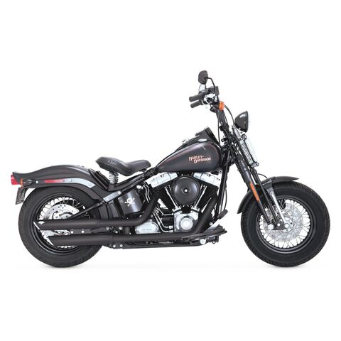 Vance & Hines PCX 3" Round Twin Slash Slip-On Mufflers For Harley Deluxe / Slim 2007-2017