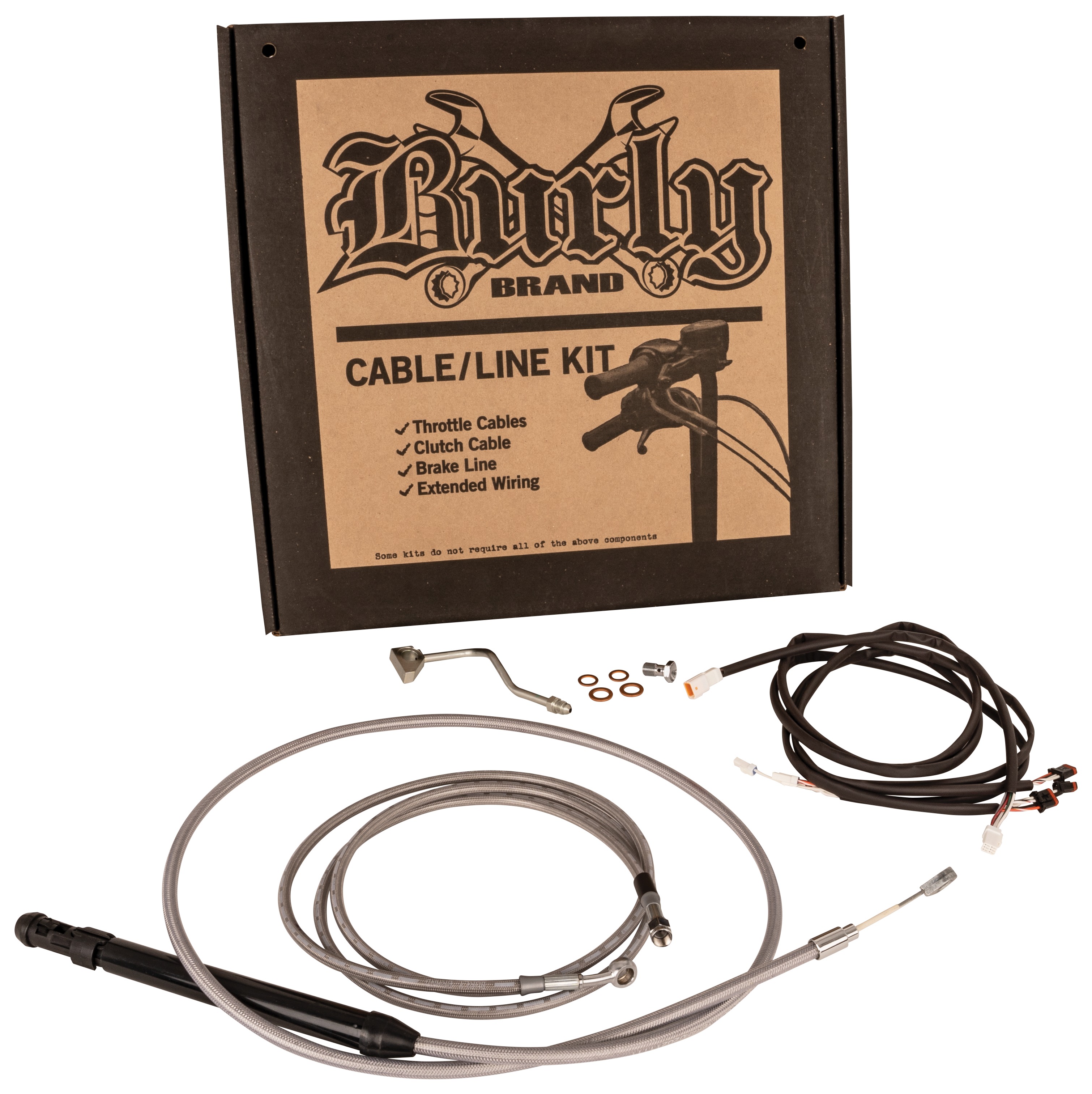 Burly Handlebar Cable Installation Kit For Harley Touring w/ ABS 2021