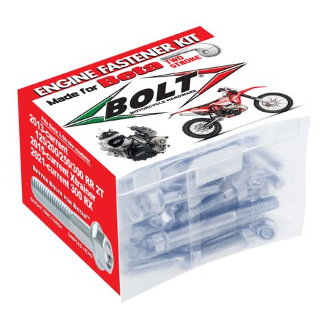 Bolt Hardware Engine Fastener Kit Beta 125cc-300cc RR / RX / Xtrainer 2013-2025