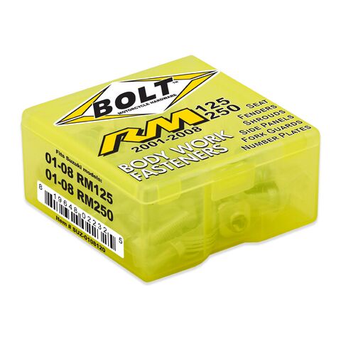 Bolt Hardware Full Plastics Fastener Kit Suzuki RM125 / RM250 2001-2008