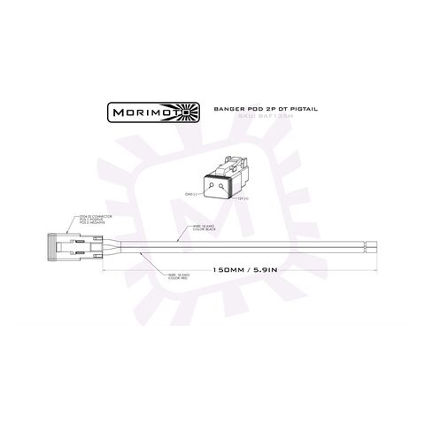 Morimoto Pigtail Harness For Banger Series Pod Lights