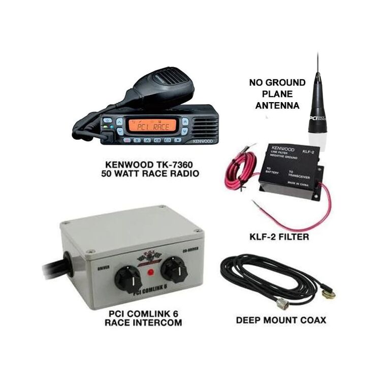 PCI Race Radios TK-7360 Comlink 6 Race Package
