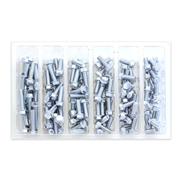 Bolt Hardware M6 8mm Hex Flange Bolt Assortment