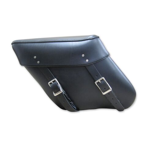 Leatherworks Economy Wide Angle Throwover Leather Saddlebag