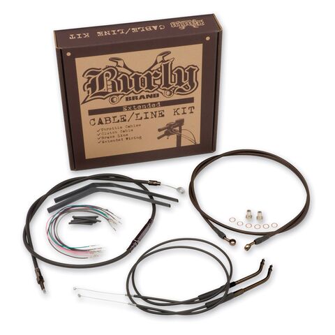 Burly Handlebar Cable Installation Kit For Harley FL Softail W/ ABS 2011-2014