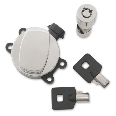 Drag Specialties Side Hinge Ignition Switch With Fork Lock For Harley Softail 2011-2017