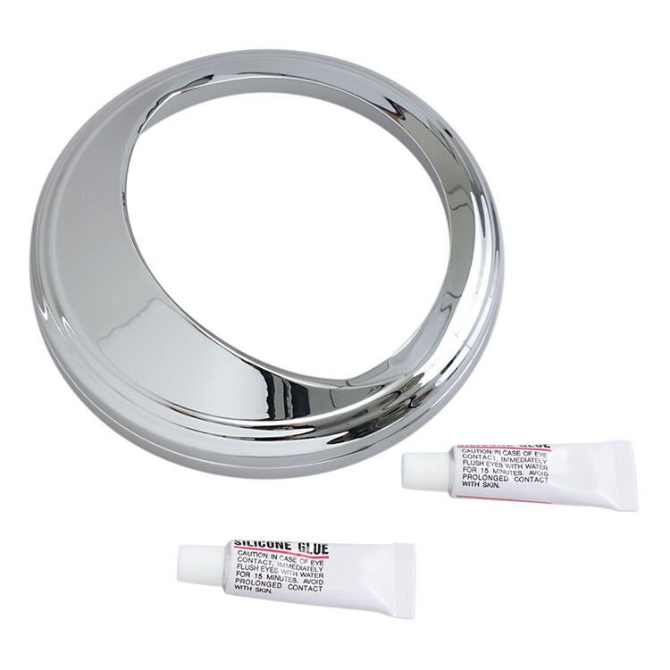 Kuryakyn Speedometer Trim Ring With Visor For Harley 1968-2025
