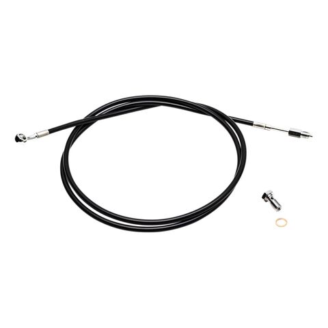 LA Choppers Black Hydraulic Clutch Line for 12-14" Bars For Harley Touring CVO 2007-2012