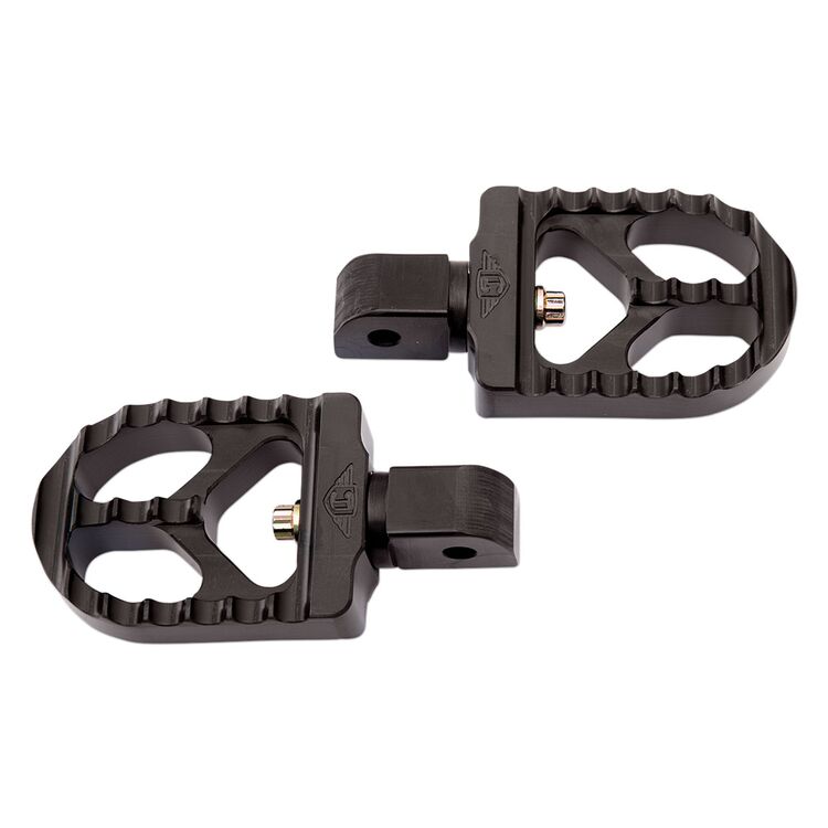 Joker Machine Short Adjustable Passenger Serrated Foot Pegs For Harley Softail 2018-2025