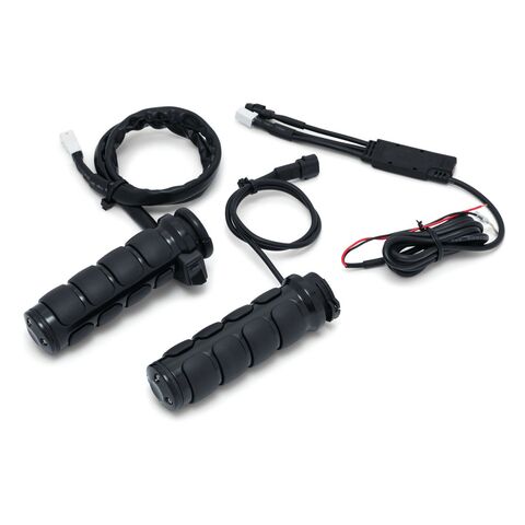 Kuryakyn Heated ISO Grips For Harley With Dual Cable Throttle