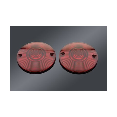 Kuryakyn Replacement 3-1/4" Flat Turn Signal Lenses For Harley 1986-2022