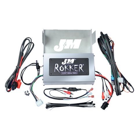 J&M Rokker XXR 800w 4-Channel DSP Programmable Amplifier Kit For Harley Touring 2006-2013