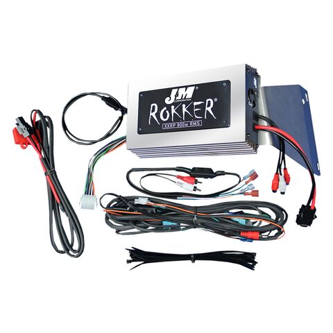 J&M Rokker XXR 800w 4-Channel DSP Programmable Amplifier Kit For Harley FLTRU 2011-2013