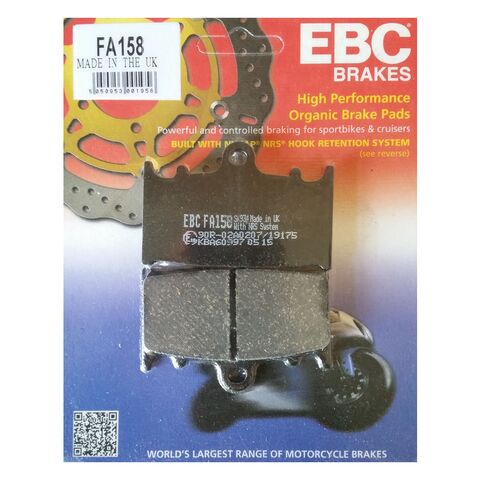 EBC FA222 Rear Organic Brake Pads Suzuki RF900R 1994–1997